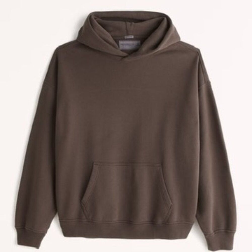 Abercrombie & Fitch Essential Popover Hoodie Brown Large